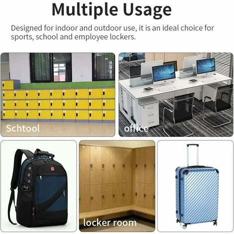 Cadenas à Combinaison De 4 Chiffres 4 Pack Cadenas à Code Rrure à Combinaison Robuste Pour Familles Ecoles Entreprises Casiers à Bagages Et Boîte à Outils JUNJUN 5 Cadenas à Combinaison De 4 Chiffres 4 Pack Cadenas à Code Rrure à Combinaison Robuste Pour Familles Ecoles Entreprises Casiers à Bagages Et Boîte à Outils JUNJUN – Image 5