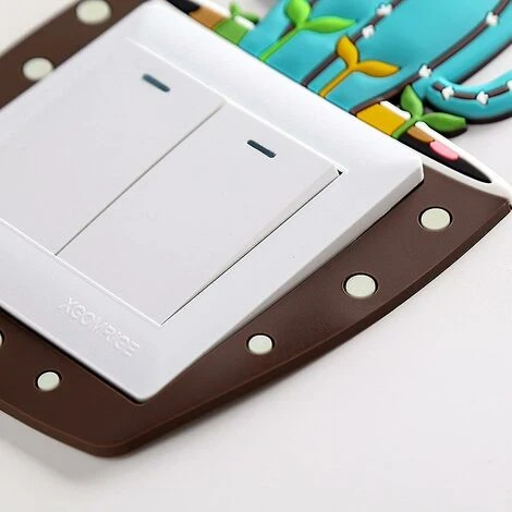 Autocollants D'interrupteur De Lumière 6 Pièces Autocollants D'interrupteur Lumineux De Dessin Animé Décor De Chambre 3d 2 Autocollants D'interrupteur De Lumière 6 Pièces Autocollants D'interrupteur Lumineux De Dessin Animé Décor De Chambre 3d – Image 2