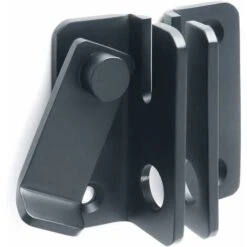 Verrou De Porte Coulissante Cadenas Moraillon Serrure De Porte Loquet De Verrouillage De Boucle Crochet Antivol, Finition Noire Mate En Acier Inoxydable, EMS3005-B 7 Verrou De Porte Coulissante Cadenas Moraillon Serrure De Porte Loquet De Verrouillage De Boucle Crochet Antivol, Finition Noire Mate En Acier Inoxydable, EMS3005-B -Promos Matériel Boutique 79463949 3