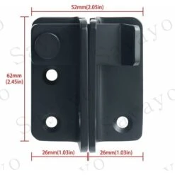 Verrou De Porte Coulissante Cadenas Moraillon Serrure De Porte Loquet De Verrouillage De Boucle Crochet Antivol, Finition Noire Mate En Acier Inoxydable, EMS3005-B 8 Verrou De Porte Coulissante Cadenas Moraillon Serrure De Porte Loquet De Verrouillage De Boucle Crochet Antivol, Finition Noire Mate En Acier Inoxydable, EMS3005-B -Promos Matériel Boutique 79463949 4