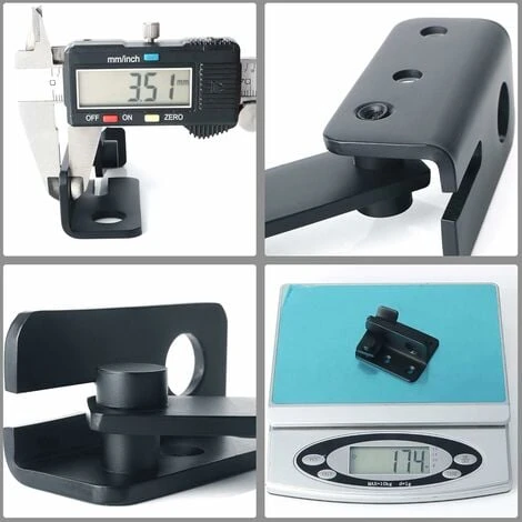 Verrou De Porte Coulissante Cadenas Moraillon Serrure De Porte Loquet De Verrouillage De Boucle Crochet Antivol, Finition Noire Mate En Acier Inoxydable, EMS3005-B 5 Verrou De Porte Coulissante Cadenas Moraillon Serrure De Porte Loquet De Verrouillage De Boucle Crochet Antivol, Finition Noire Mate En Acier Inoxydable, EMS3005-B – Image 5