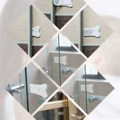 Bloque Porte Coulissante, Verrouillage De Sécurité Pour Bébé Bloque-fenêtre Placard Serrures Sécurité, Bloque Fenetre Sans Percage，，2 Pcs -Promos Matériel Boutique 79481459 4