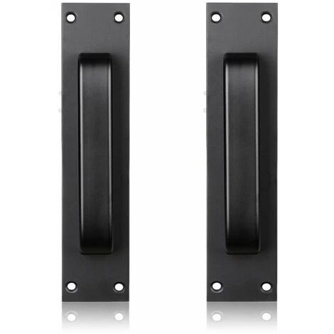 Poignée De Porte Coulissante Noire Pour Cuisine/mobilier/armoire/armoire/poignée De Tiroir Pour Foulards De Porte De Grange 1 Poignée De Porte Coulissante Noire Pour Cuisine/mobilier/armoire/armoire/poignée De Tiroir Pour Foulards De Porte De Grange