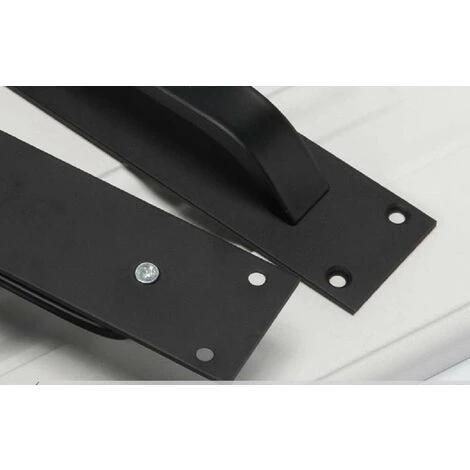 Poignée De Porte Coulissante Noire Pour Cuisine/mobilier/armoire/armoire/poignée De Tiroir Pour Foulards De Porte De Grange 4 Poignée De Porte Coulissante Noire Pour Cuisine/mobilier/armoire/armoire/poignée De Tiroir Pour Foulards De Porte De Grange – Image 4