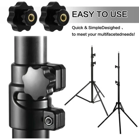 M6 Boutons En étoile, Bouton Moleté à Filetage Femelle, Poignée En Plastique Noir Boutons De Serrage Pour équipement Mécanique 2 M6 Boutons En étoile, Bouton Moleté à Filetage Femelle, Poignée En Plastique Noir Boutons De Serrage Pour équipement Mécanique – Image 2