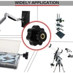 M6 Boutons En étoile, Bouton Moleté à Filetage Femelle, Poignée En Plastique Noir Boutons De Serrage Pour équipement Mécanique 6 M6 Boutons En étoile, Bouton Moleté à Filetage Femelle, Poignée En Plastique Noir Boutons De Serrage Pour équipement Mécanique -Promos Matériel Boutique 79983034 3