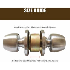 Serrure De Poignée De Porte Avec 3 Clés Poignée De Style Boule Ronde Intimité Chambre Salle De Bain Poignée Serrure En Acier Inoxydable Poli Ensemble De Bouton De Porte 8 Serrure De Poignée De Porte Avec 3 Clés Poignée De Style Boule Ronde Intimité Chambre Salle De Bain Poignée Serrure En Acier Inoxydable Poli Ensemble De Bouton De Porte -Promos Matériel Boutique 80334872 4