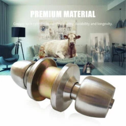 Serrure De Poignée De Porte Avec 3 Clés Poignée De Style Boule Ronde Intimité Chambre Salle De Bain Poignée Serrure En Acier Inoxydable Poli Ensemble De Bouton De Porte 9 Serrure De Poignée De Porte Avec 3 Clés Poignée De Style Boule Ronde Intimité Chambre Salle De Bain Poignée Serrure En Acier Inoxydable Poli Ensemble De Bouton De Porte -Promos Matériel Boutique 80334872 5