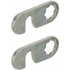 2x Came à Crochet En Acier Zingué 40 X 15mm Pour Batteuse SYMO Serrure Cylindre Noyau Insert Verrou
