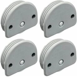 4x Chariot Pour Portes Coulissantes Linéaires à Enfoncer Ø34mm Plastique Gris Galet Armoire Placard Dressing Garniture Guidage Coulisse Rail