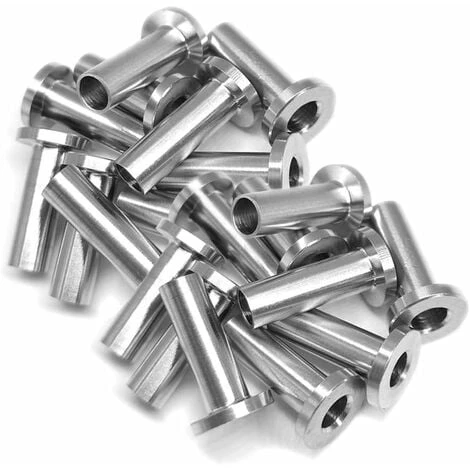 MINKUROW 20 Pcs Manchons De Protection En Acier Inoxydable Pour Garde-Corps De Câble 1/8 Pouce 5/32 Pouce 3/16 Pouce Poteaux En Bois, Balustrade De Bricolage 1 MINKUROW 20 Pcs Manchons De Protection En Acier Inoxydable Pour Garde-Corps De Câble 1/8 Pouce 5/32 Pouce 3/16 Pouce Poteaux En Bois, Balustrade De Bricolage