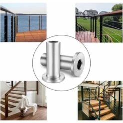 MINKUROW 20 Pcs Manchons De Protection En Acier Inoxydable Pour Garde-Corps De Câble 1/8 Pouce 5/32 Pouce 3/16 Pouce Poteaux En Bois, Balustrade De Bricolage 9 MINKUROW 20 Pcs Manchons De Protection En Acier Inoxydable Pour Garde-Corps De Câble 1/8 Pouce 5/32 Pouce 3/16 Pouce Poteaux En Bois, Balustrade De Bricolage -Promos Matériel Boutique 80715077 5