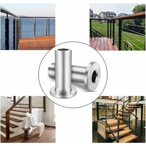 MINKUROW 20 Pcs Manchons De Protection En Acier Inoxydable Pour Garde-Corps De Câble 1/8 Pouce 5/32 Pouce 3/16 Pouce Poteaux En Bois, Balustrade De Bricolage 5 MINKUROW 20 Pcs Manchons De Protection En Acier Inoxydable Pour Garde-Corps De Câble 1/8 Pouce 5/32 Pouce 3/16 Pouce Poteaux En Bois, Balustrade De Bricolage – Image 5