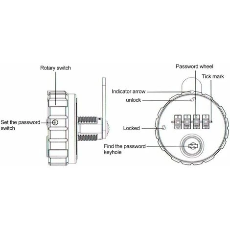 Verrou à Codage Numérique Verrouillage Du Code Armoire à Cames Combinaison De Code Numérique Coffret En Alliage De Zinc Pratique Verrouillage Sécurisé Par Mot De Passe à 4 Chiffres Avec Clés 4 Verrou à Codage Numérique Verrouillage Du Code Armoire à Cames Combinaison De Code Numérique Coffret En Alliage De Zinc Pratique Verrouillage Sécurisé Par Mot De Passe à 4 Chiffres Avec Clés – Image 4