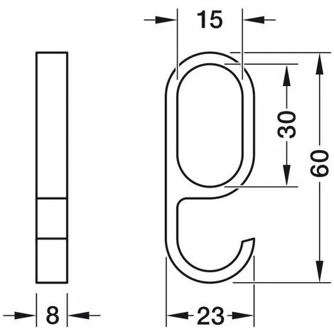 10x Crochet Pour Tringle Ovale 30 X 15mm à Enfiler Sur La Barre Dressing Armoire Entrée Chambre Vêtement Portemanteau Suspension Malin Pratique, En Plastique Noir 2 10x Crochet Pour Tringle Ovale 30 X 15mm à Enfiler Sur La Barre Dressing Armoire Entrée Chambre Vêtement Portemanteau Suspension Malin Pratique, En Plastique Noir – Image 2