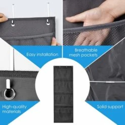 Rangement Pour Animaux En Peluche, Sac Organisateur Au-dessus De La Porte Pour Peluches, Jouets Pour Enfants, Accessoires Pour Bébé, Support De Rangement Suspendu Pour Chambre D'enfant, Salle De Bain, -Promos Matériel Boutique 80873490 4