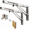 AIDUCHO Étagère Murale Pliante De 600 Mm 2 Pièces, Cadre De Support D'étagère De Garage, Support De Support Pliant En Acier Inoxydable Pour établi, 200KG Porteur (sans Planche De Bois)