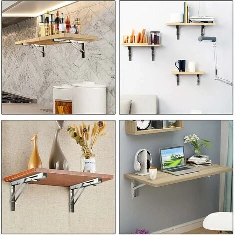 AIDUCHO Étagère Murale Pliante De 600 Mm 2 Pièces, Cadre De Support D'étagère De Garage, Support De Support Pliant En Acier Inoxydable Pour établi, 200KG Porteur (sans Planche De Bois) 2 AIDUCHO Étagère Murale Pliante De 600 Mm 2 Pièces, Cadre De Support D'étagère De Garage, Support De Support Pliant En Acier Inoxydable Pour établi, 200KG Porteur (sans Planche De Bois) – Image 2