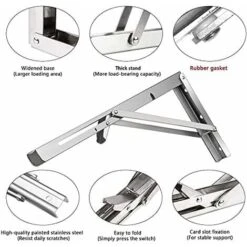AIDUCHO Étagère Murale Pliante De 600 Mm 2 Pièces, Cadre De Support D'étagère De Garage, Support De Support Pliant En Acier Inoxydable Pour établi, 200KG Porteur (sans Planche De Bois) 8 AIDUCHO Étagère Murale Pliante De 600 Mm 2 Pièces, Cadre De Support D'étagère De Garage, Support De Support Pliant En Acier Inoxydable Pour établi, 200KG Porteur (sans Planche De Bois) -Promos Matériel Boutique 80966486 4