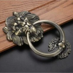 HDAOU Heurtoir De Porte En Forme De Tête De Lion, Bronze 5 HDAOU Heurtoir De Porte En Forme De Tête De Lion, Bronze -Promos Matériel Boutique 81297481 3