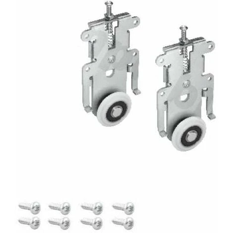 2x Chariot Inférieur Pour Porte Coulissaante Sans Cadre 18mm Blue V Avec Vis Placard Dressing Guide Guidage Bas Meuble Rail Ferrure Coulisse 1 2x Chariot Inférieur Pour Porte Coulissaante Sans Cadre 18mm Blue V Avec Vis Placard Dressing Guide Guidage Bas Meuble Rail Ferrure Coulisse