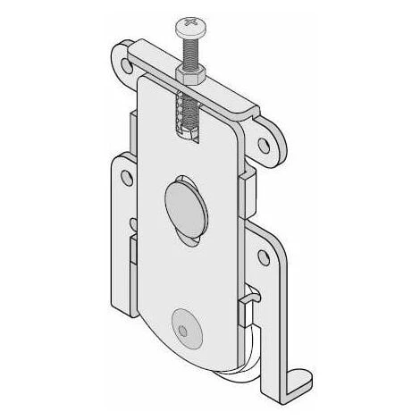 2x Chariot Inférieur Pour Porte Coulissaante Sans Cadre 18mm Blue V Avec Vis Placard Dressing Guide Guidage Bas Meuble Rail Ferrure Coulisse 2 2x Chariot Inférieur Pour Porte Coulissaante Sans Cadre 18mm Blue V Avec Vis Placard Dressing Guide Guidage Bas Meuble Rail Ferrure Coulisse – Image 2