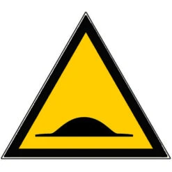 Panneau Attention Ralentisseur - Rigide Triangle 100mm - 4180328