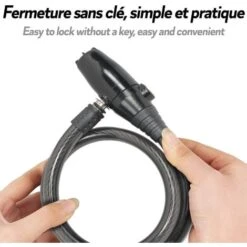 Antivol Vélo + 2 Clés - Alarme 95 Db -Promos Matériel Boutique 81923233 4