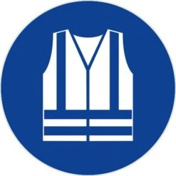Panneaux D’obligations Ronds 300mm ''Port Du Gilet Réfléchissant'' - NOVAP - 4063508