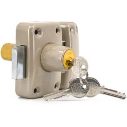 Verrou De Sécurité Avec Cylindre A Double Entrée Pour Porte D'entrée GISS Dimension - 50 Mm -Promos Matériel Boutique 82430780 3