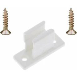 Clip Bloqueur De Manivelle Volet Roulant Blanc Support Guide Manette Plastique 13mm Universel Fenêtre Mur à Visser
