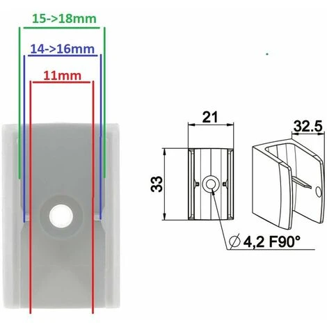 Clip Bloqueur De Manivelle Volet Roulant Blanc Support Guide Manette Plastique 15mm - 18mm Universel Fenêtre Mur à Visser 2 Clip Bloqueur De Manivelle Volet Roulant Blanc Support Guide Manette Plastique 15mm - 18mm Universel Fenêtre Mur à Visser – Image 2