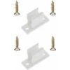 2x Clip Bloqueur De Manivelle Volet Roulant Blanc Support Guide Manette Plastique 13mm Universel Fenêtre Mur à Visser