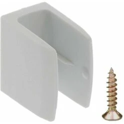 2x Clip Bloqueur De Manivelle Volet Roulant Gris Support Guide Manette Plastique 15mm - 18mm Universel Fenêtre Mur à Visser -Promos Matériel Boutique 82674425 3