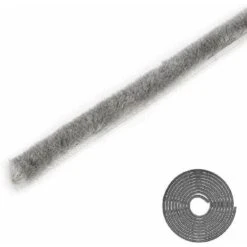 Joint Brosse Non Adhésif Gris Coulissant Bande Anti Poussière Recouvrant Les Trous De Montage Fenêtre Porte Coulissantes Rail Etanchéité Meuble Placard Isolation Verre Vitre, 4,8mm X 4mm X 5m