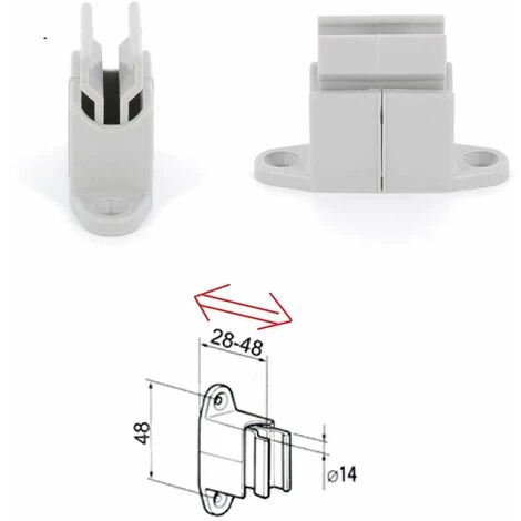 2x Clip Bloqueur De Manivelle Volet Roulant Réglable Gris Support Guide Manette Plastique 14mm Universel Fenêtre Mur à Visser 2 2x Clip Bloqueur De Manivelle Volet Roulant Réglable Gris Support Guide Manette Plastique 14mm Universel Fenêtre Mur à Visser – Image 2