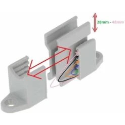 Clip Bloqueur De Manivelle Volet Roulant Réglable Blanc Support Guide Manette Plastique 14mm Universel Fenêtre Mur à Visser 5 Clip Bloqueur De Manivelle Volet Roulant Réglable Blanc Support Guide Manette Plastique 14mm Universel Fenêtre Mur à Visser -Promos Matériel Boutique 82790522 3