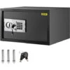 VEVOR Coffre-Fort Digital 28L En Acier Au Carbone Coffre-Fort Electronique 2 Kits De Code Et 2 Cles Coffre-Fort De Securite Antivol Coffre-Fort Cle Et Code Anti-Effraction Ignifuge Billet Bijou Armes