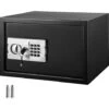 VEVOR Coffre-Fort Digital 34 L En Acier Au Carbone Coffre-Fort Electronique 2 Kits De Code Et 2 Cles Coffre-Fort De Securite Antivol Coffre-Fort Cle Et Code Anti-Effraction Ignifuge Billet Bijou Arme