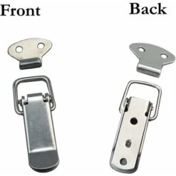 Aunrtb Attache Capot 12 Pièces, Fermeture à Levier, Loquet à Ressort,Loquet à Bascule Fermoir à Ressort Avec Crochet Fermeture à Ressort En Acier Inoxydable Pour Coffret, Boîte, Tiroir, Armoire -Promos Matériel Boutique 83038755 3