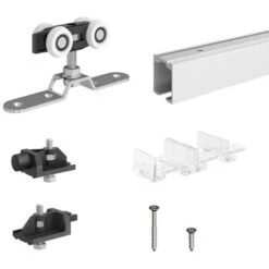 Système Coulissant SLID'UP 170 Pour 1 Porte Jusqu'à 750 Mm - Rail 1,5 M - 120 Kg