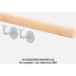 Main Courante Ronde En Bois - Coloris Sapin -Promos Matériel Boutique 83689357 3