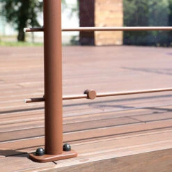 OPALU - Poteau Supplémentaire De Finition - Coloris Terracota - Fixation à Plat -Promos Matériel Boutique 83689403 3