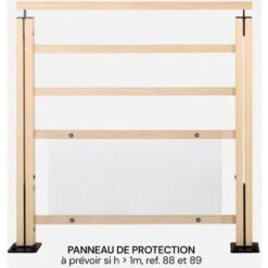 NERO Traverses - Kit Garde-corps 2m Prêt à Poser En Hêtre 8 NERO Traverses - Kit Garde-corps 2m Prêt à Poser En Hêtre -Promos Matériel Boutique 83689404 4