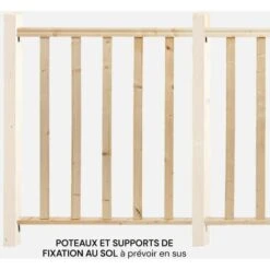 CITY - Kit De Remplissage Pour Garde-corps 2m En Bois -Promos Matériel Boutique 83689447 4