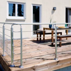 INOLINE - Poteau Supplémentaire - Coloris Alu - Fixation à Plat -Promos Matériel Boutique 83689456 3