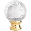 Boule Pour Rampe En Cristal Souflé Hauteur 120 Mm