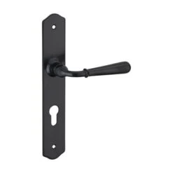 THIRARD - Ensemble De Poignées Pour Porte D'entrée Charon Trou De Cylindre, Carré 7mm, Entr'axes 195mm, Acier Patiné