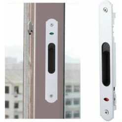 Serrure De Porte Coulissante - Raccords De Matériel De Verrouillage Simple De Fenêtre De Porte Coulissante En Verre Moderne Pour La Sécurité à La Maison