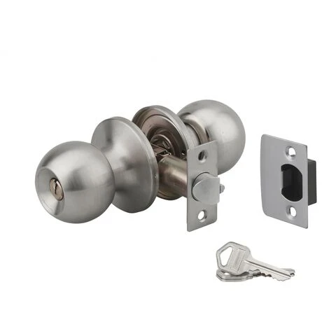 THIRARD - Serrure Horizontale Tubulaire En Applique Double Entrée Pour Porte D'entrée, Axe Réglable, Chromé Mat, 3 Clés 1 THIRARD - Serrure Horizontale Tubulaire En Applique Double Entrée Pour Porte D'entrée, Axe Réglable, Chromé Mat, 3 Clés